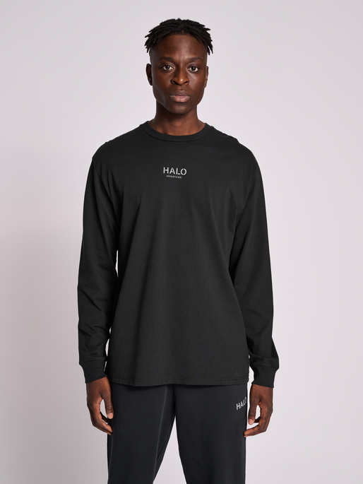 HALO GRAPHIC L/S TEE, BLACK, model