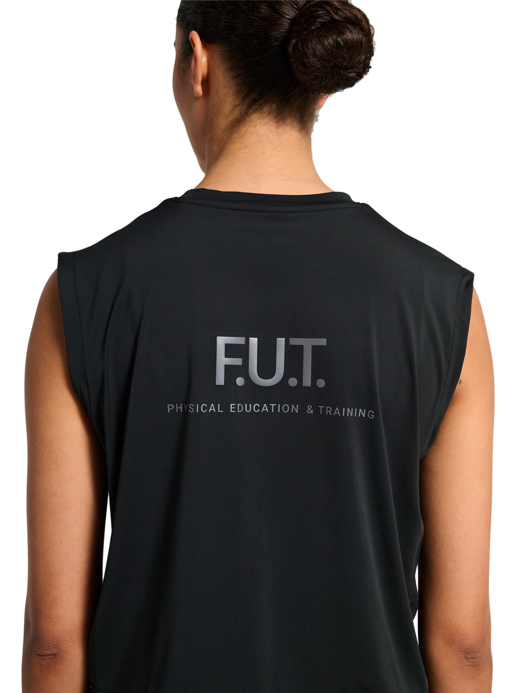 HALO WOMEN SCOUT TANK, BLACK, model