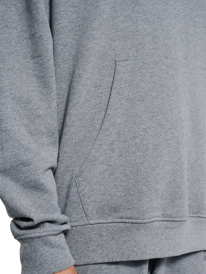 HALO ESSENTIAL HOODIE, GREY MELANGE, model
