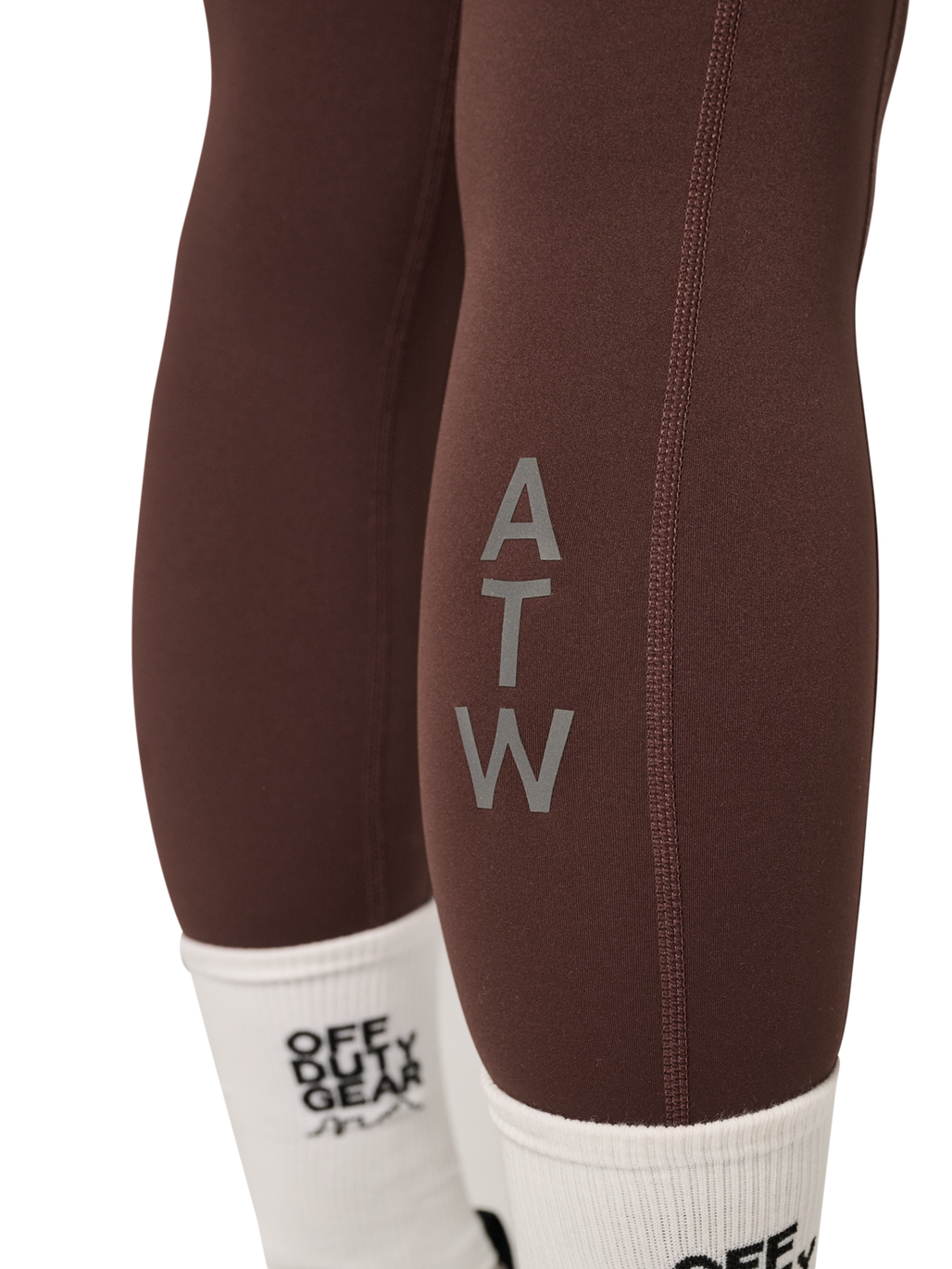 HALO WOMEN TRAINING TIGHTS, BITTER CHOCOLATE, model