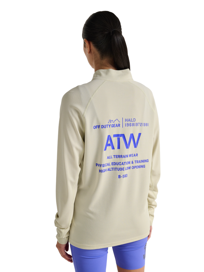 HALO SORONA HALF ZIP, TURTLEDOVE, model