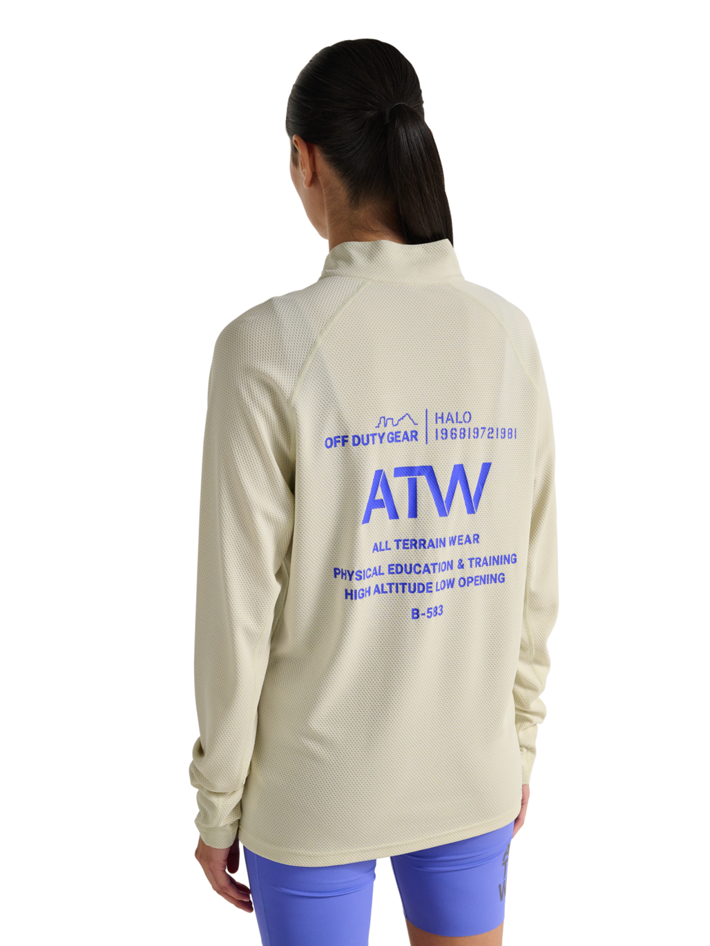 HALO SORONA HALF ZIP, TURTLEDOVE, model