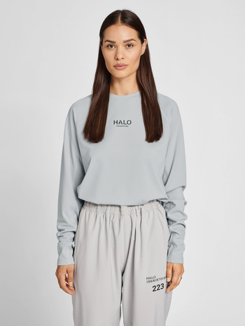 HALO TRAINING L/S TEE, HARBOR MIST, model