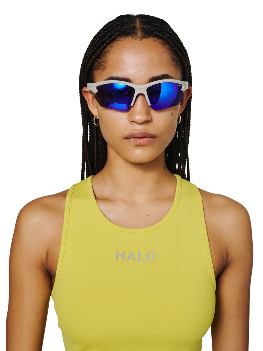 HALO X MESSY WEEKEND SUNGLASS NO 1, !BLUE HEAVEN, model