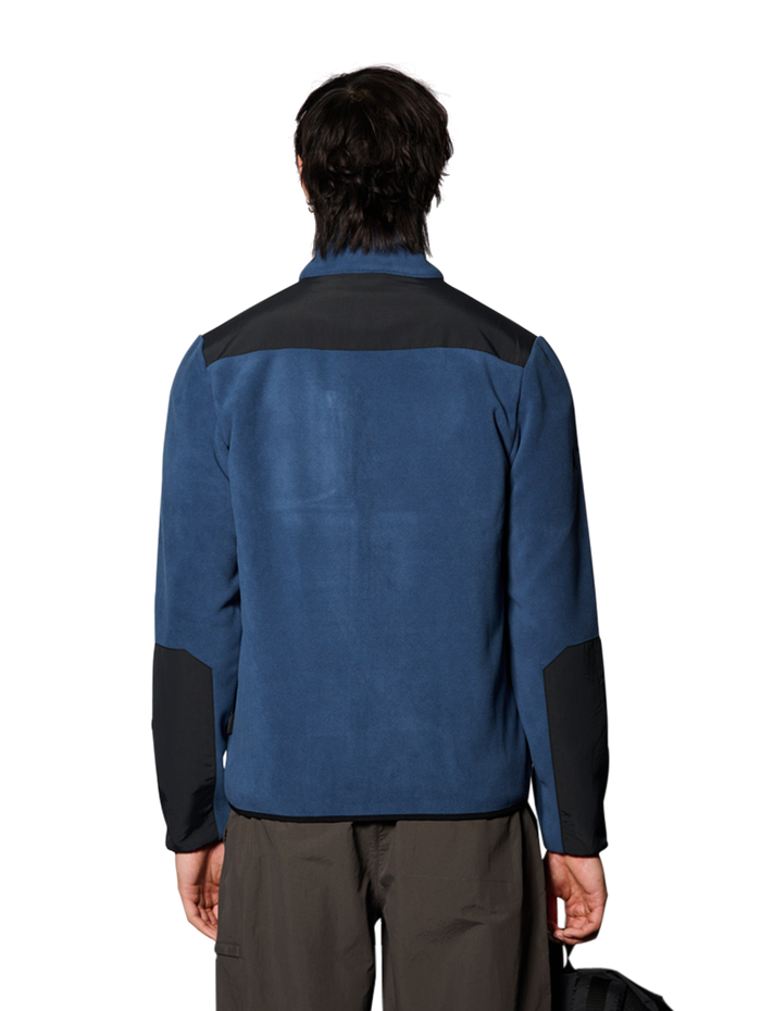 HALO BLOCKED ZIP FLEECE, SARGASSO SEA, model