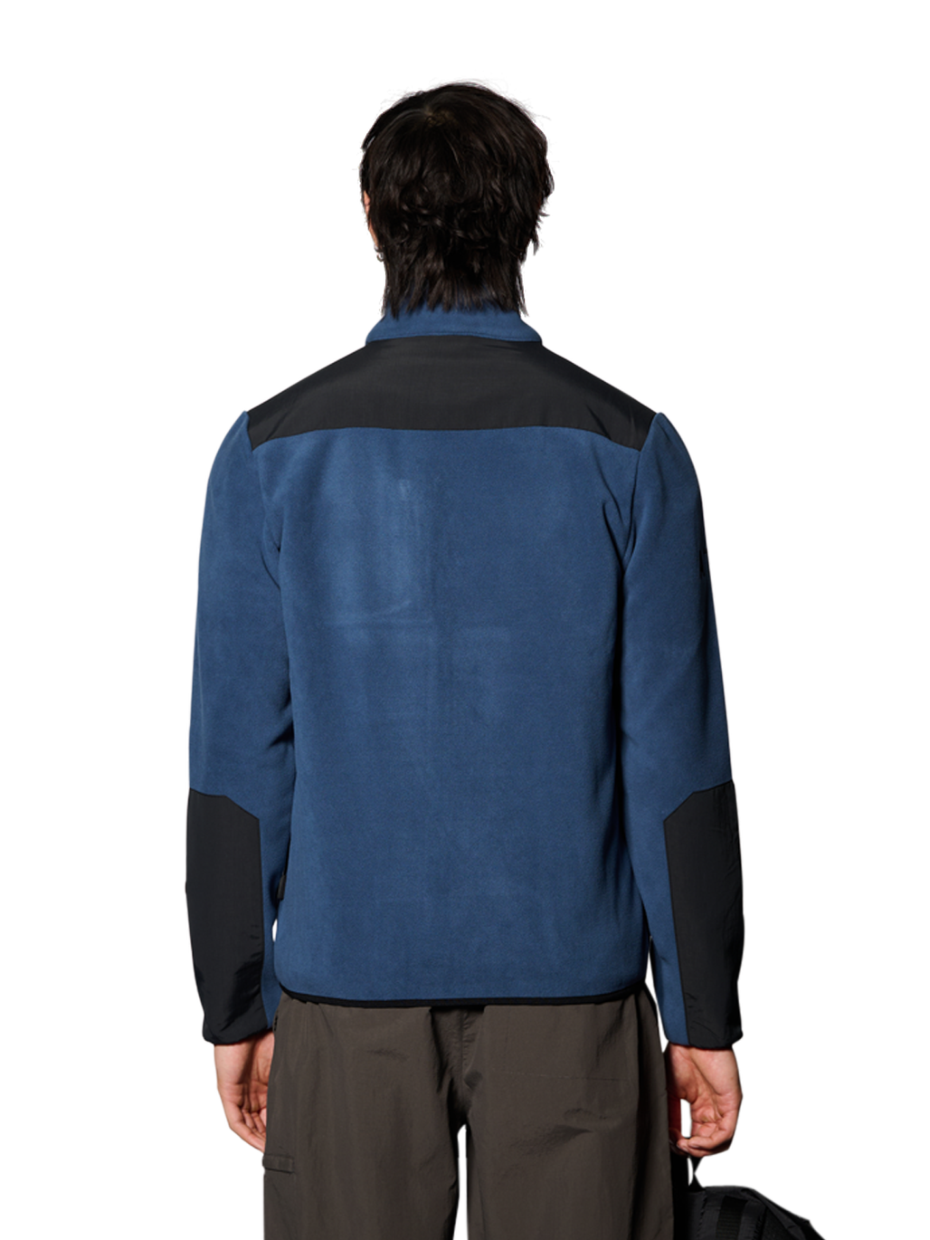 HALO BLOCKED ZIP FLEECE, SARGASSO SEA, model