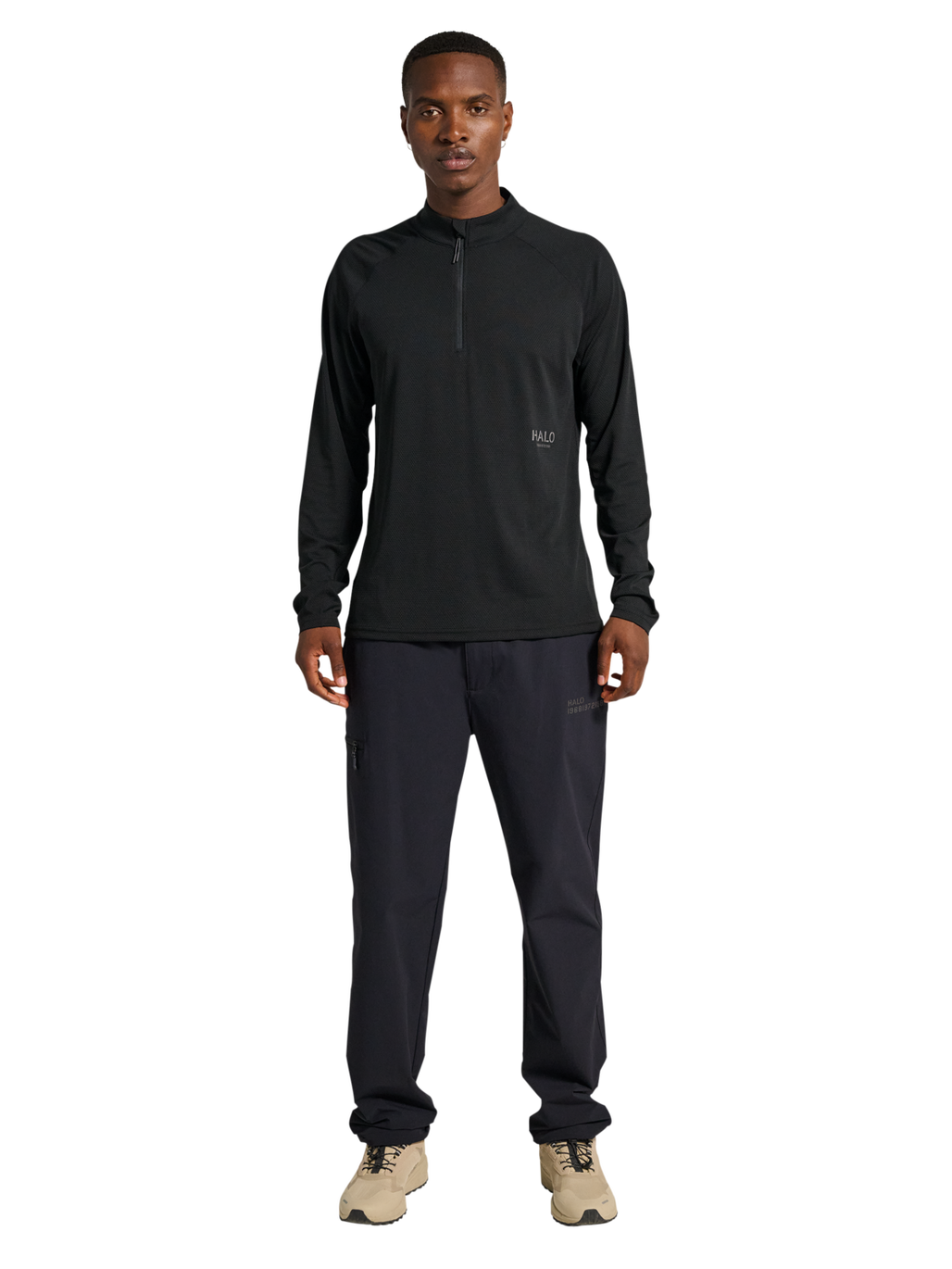HALO SORONA HALF ZIP, BLACK, model