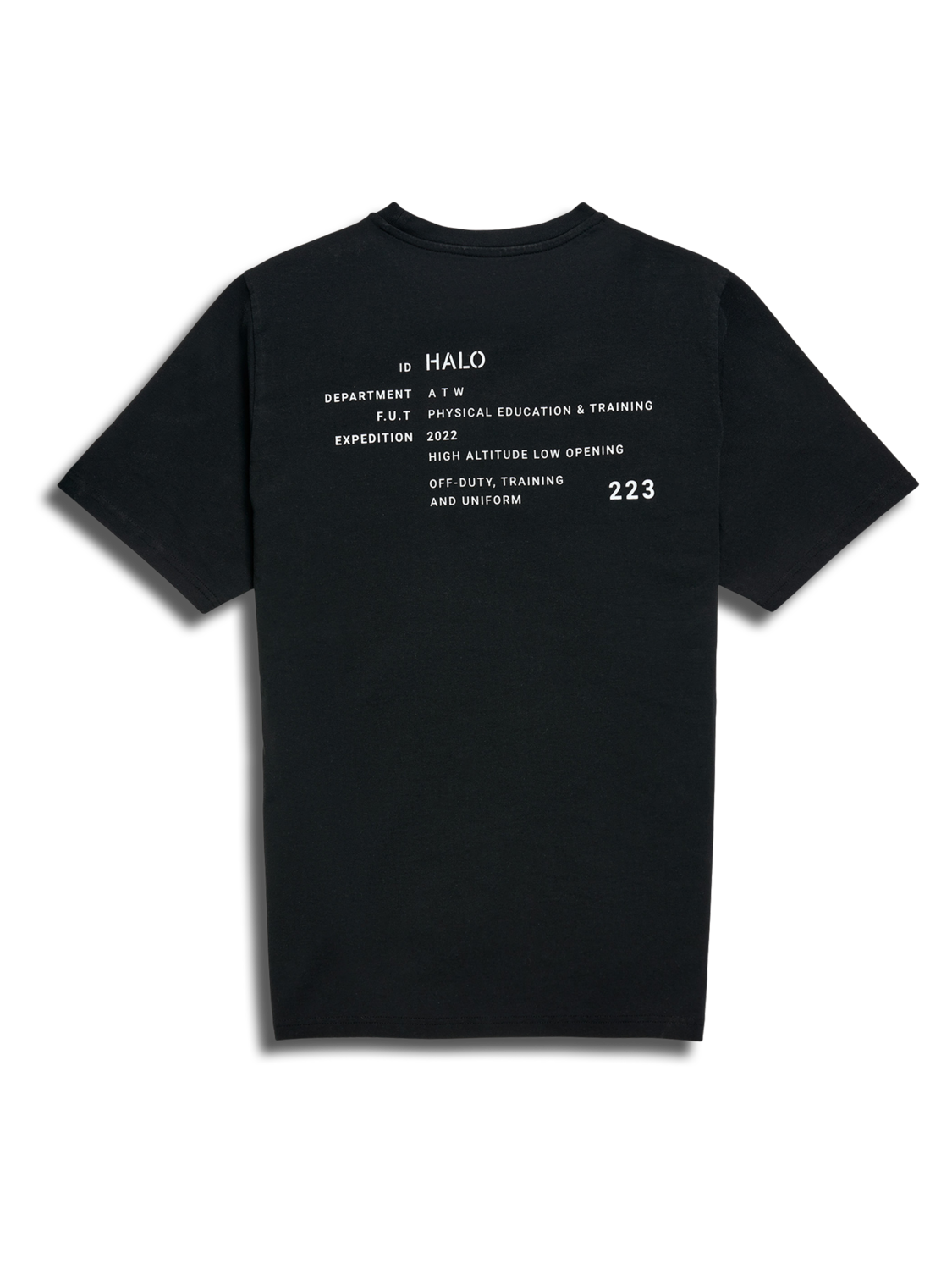HALO GRAPHIC TEE, BLACK, packshot
