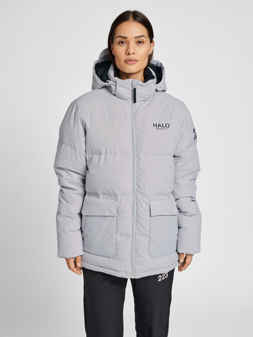 HALO DOWN PUFFER, HARBOR MIST, model