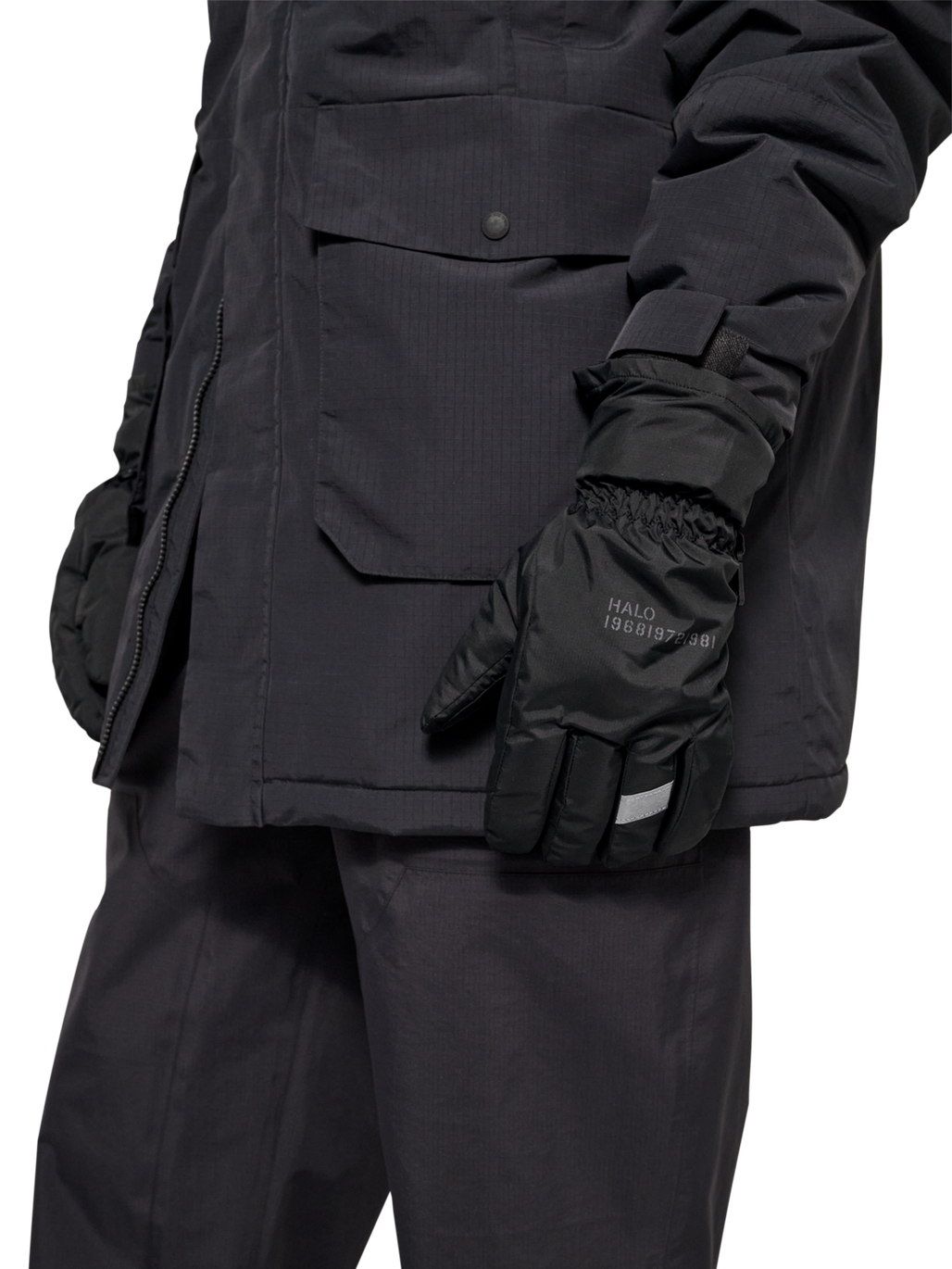 HALO UTILITY GLOVE, BLACK, model