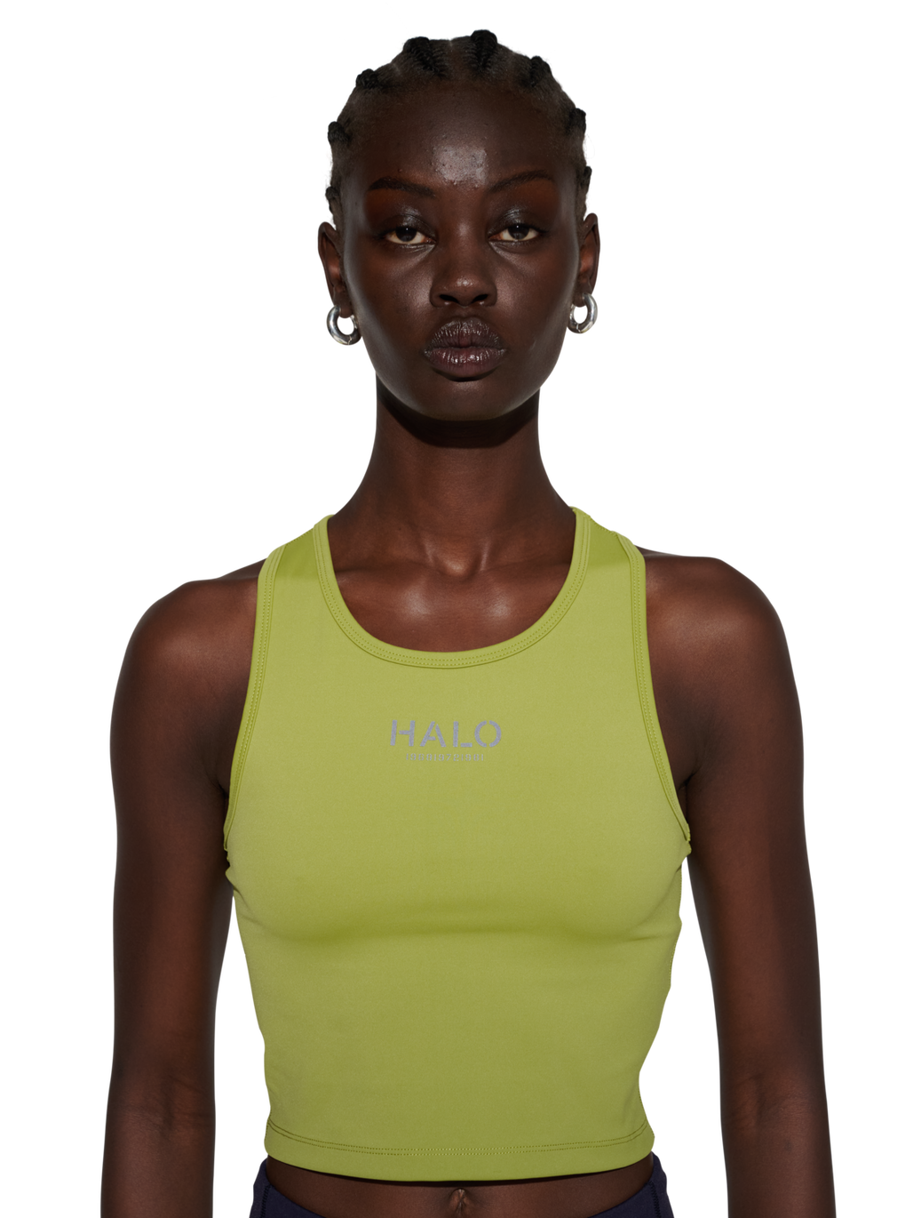 HALO WOMEN TRAINING TOP, TURTLE GREEN, model