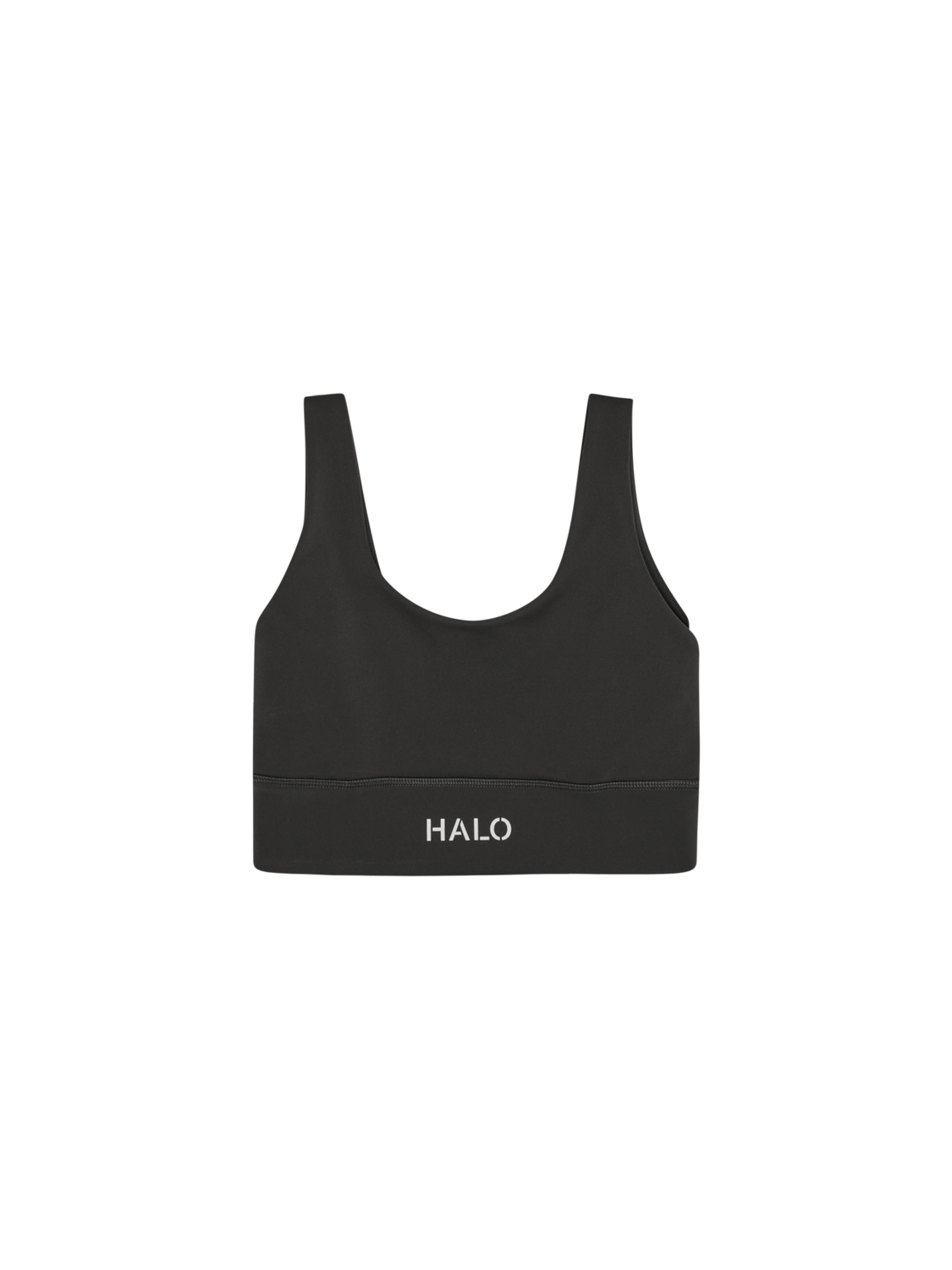 HALO WOMEN TRAINING BRA, RAVEN/REFLECTIVE, packshot
