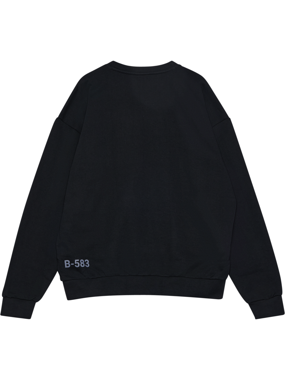 HALO GRAPHIC BOXY CREW, BLACK, packshot