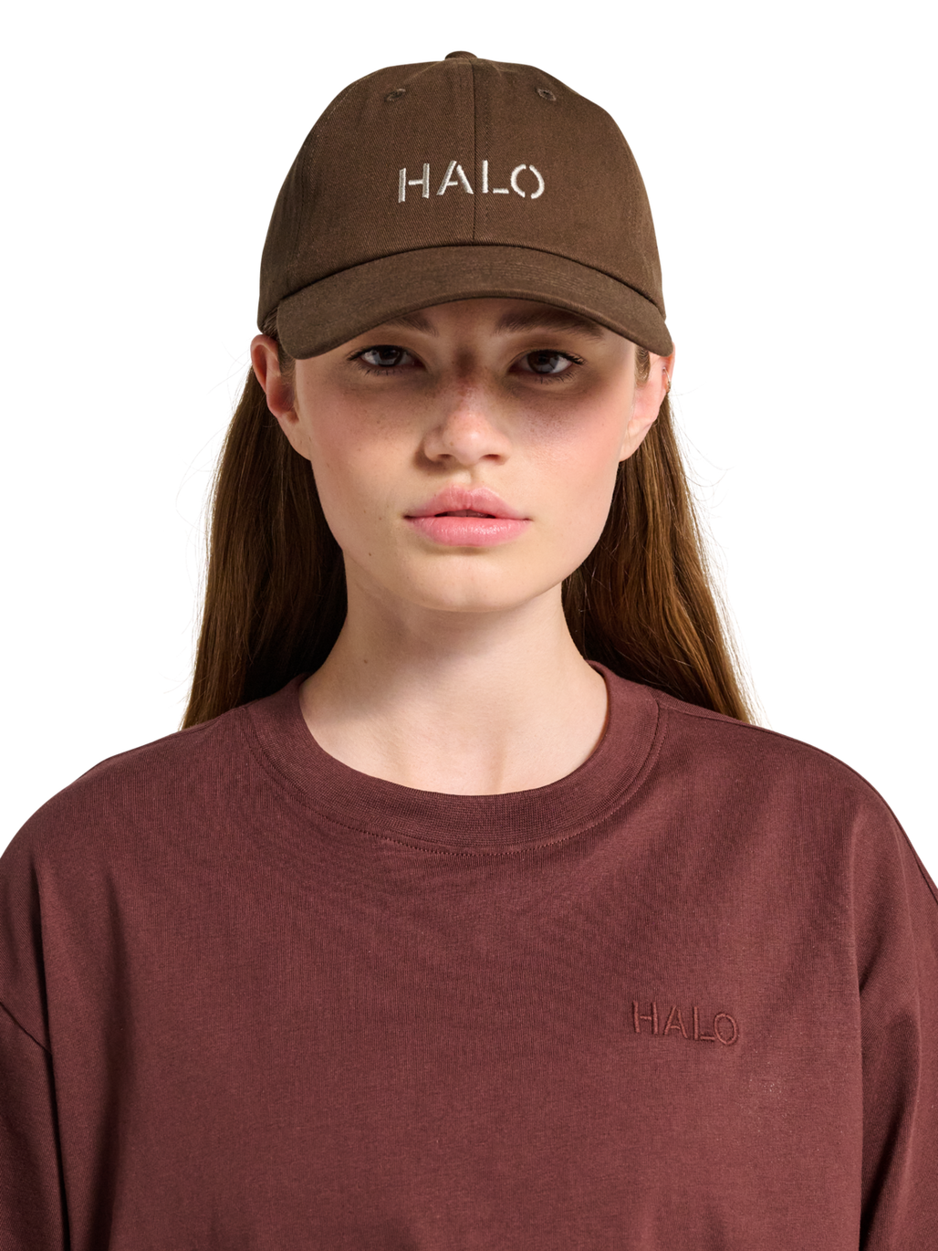 HALO COTTON CAP, CHOCOLATE TORTE, model