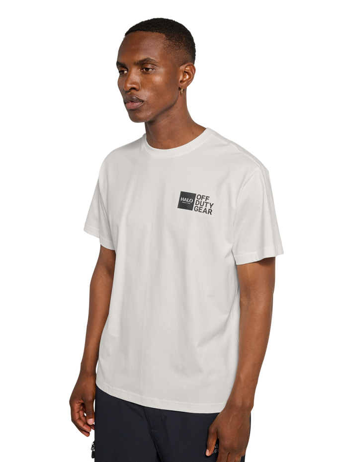 HALO GRAPHIC T-SHIRT, MARSHMALLOW, model