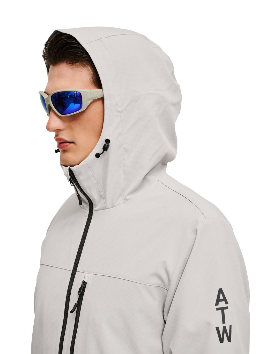 HALO AVIATION JACKET, SILVER LINING, model