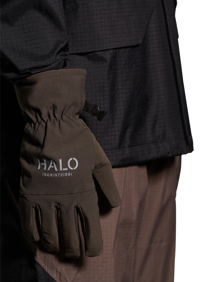 HALO GLOVES, MAJOR BROWN, model