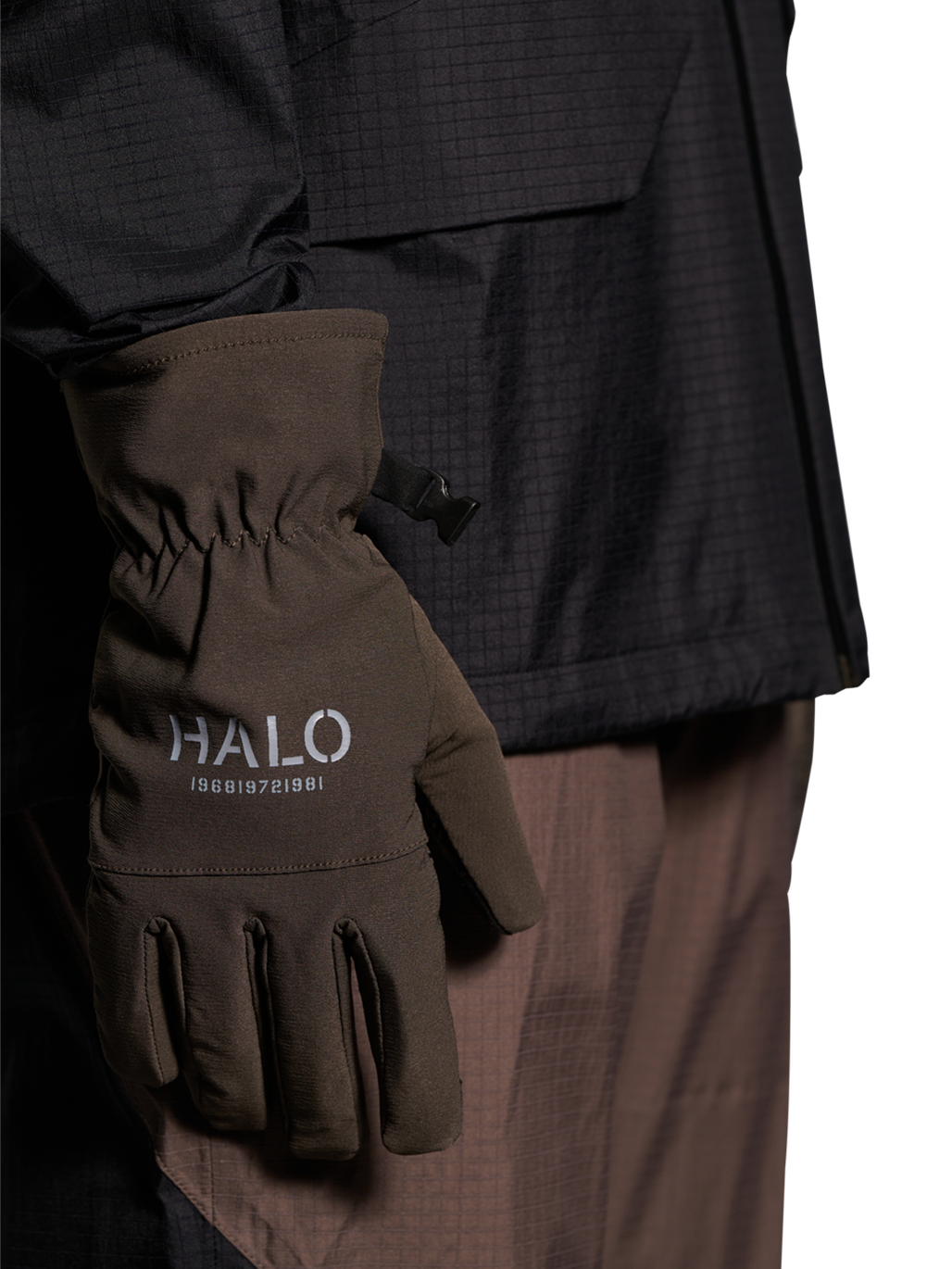 HALO GLOVES, MAJOR BROWN, model