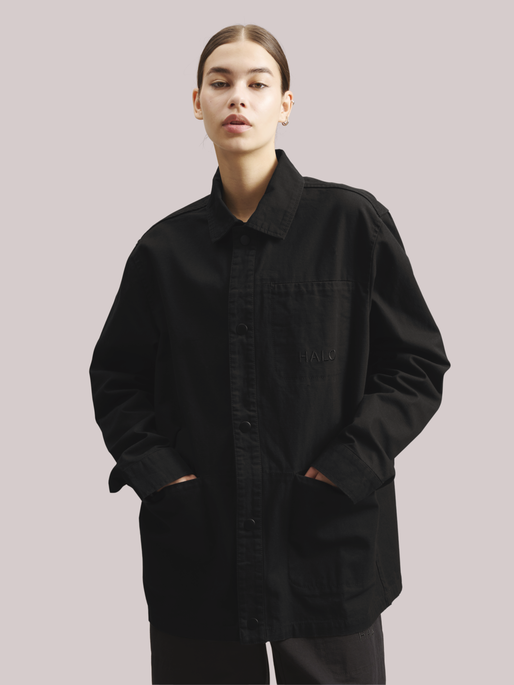 HALO UTILITY JACKET, BLACK, model