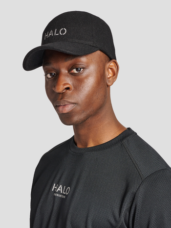 HALO WOOL CAP, BLACK, model