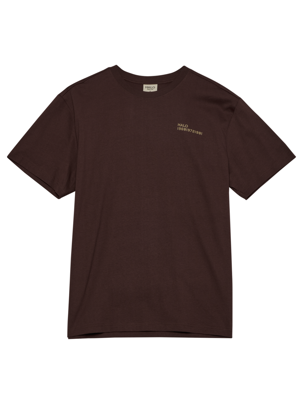 HALO PATCH GRAPHIC T-SHIRT, BITTER CHOCOLATE, packshot