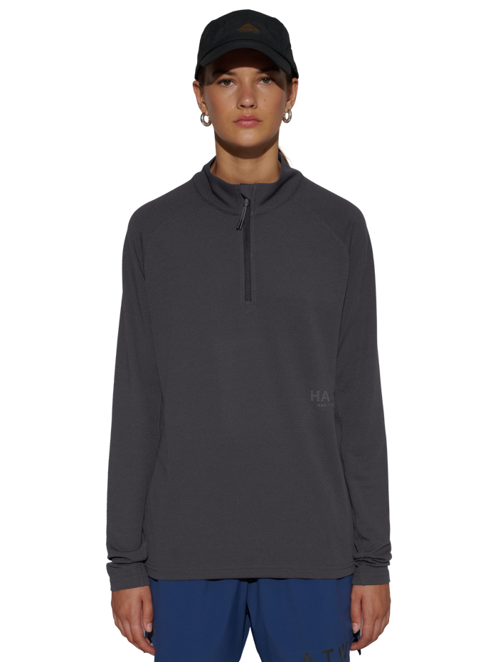 HALO SORONA HALF ZIP, RAVEN, model