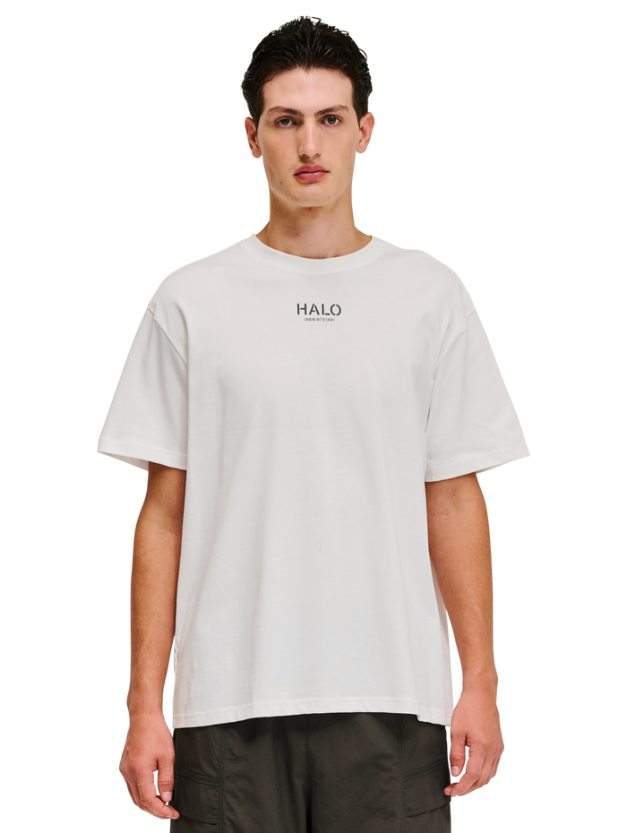 HALO GRAPHIC T-SHIRT 02, MARSHMALLOW, model