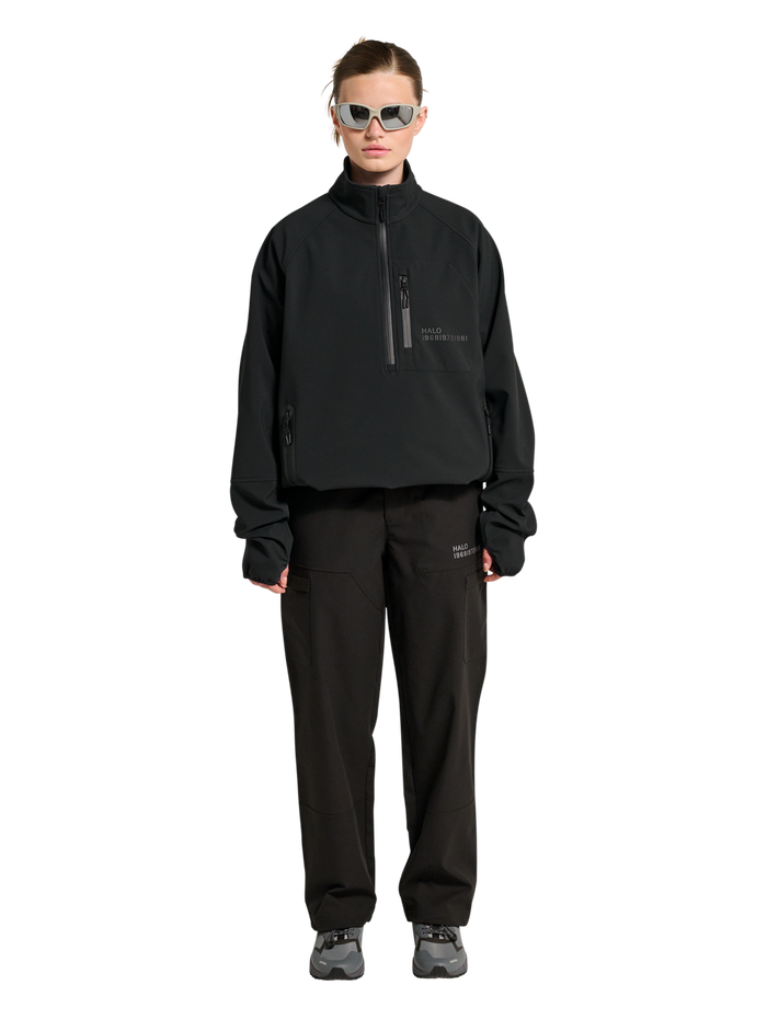 HALO ELITE SOFTSHELL HALF ZIP, BLACK, model