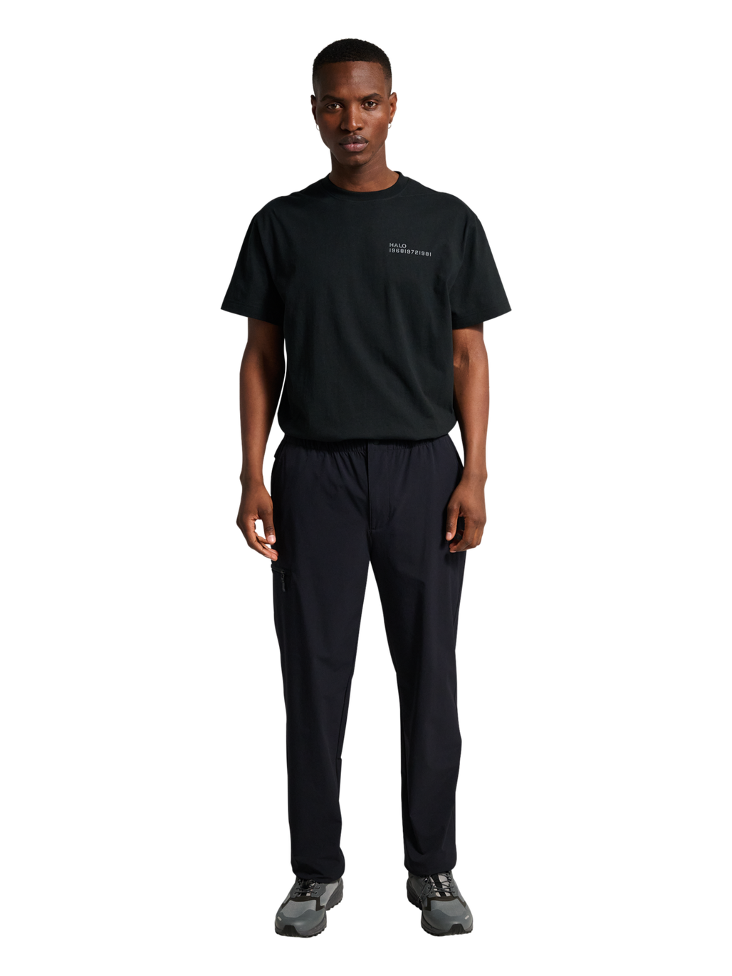 HALO TACTICAL PANTS, BLACK, model