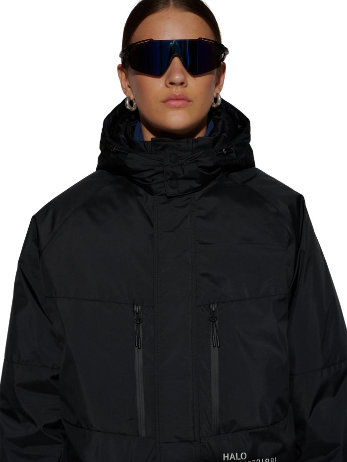 HALO SHIELD THERMOLITE PARKA, BLACK, model