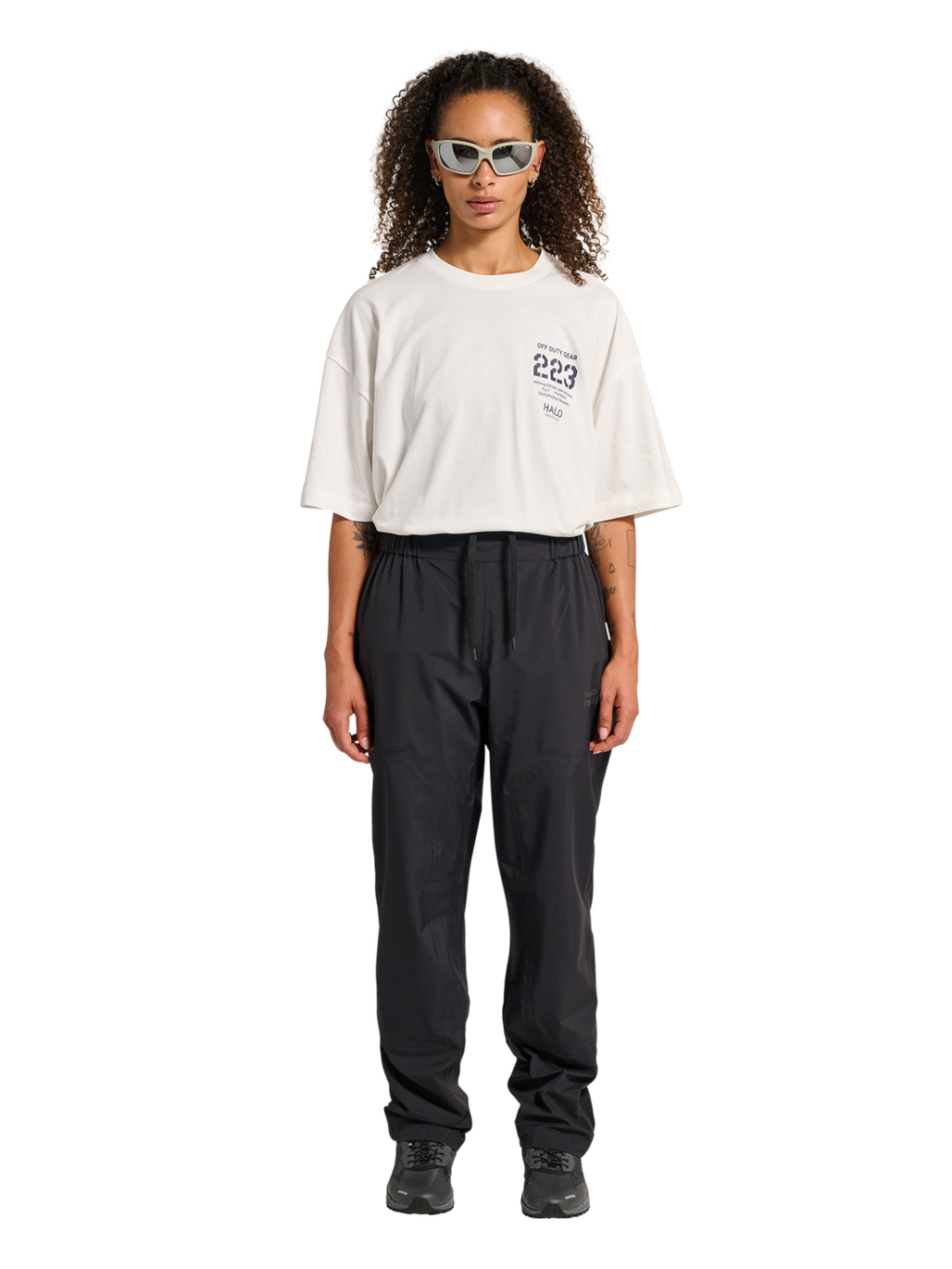HALO GHOST SHELL PANTS, BLACK, model