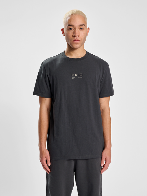 HALO COTTON T-SHIRT, EBONY, model