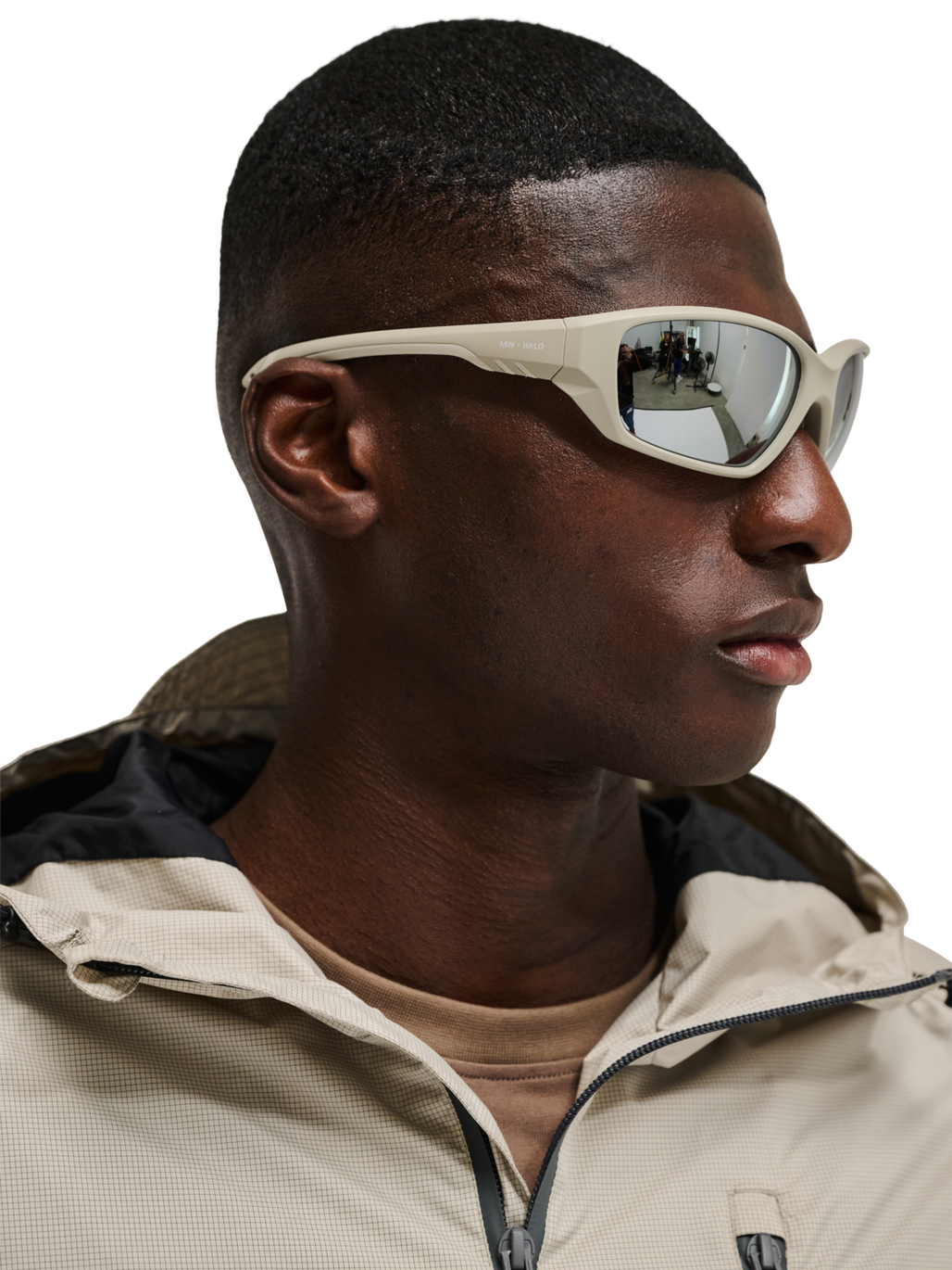 HALO X MESSY WEEKEND SUNGLASS NO 2, BLACK/SILVER, model