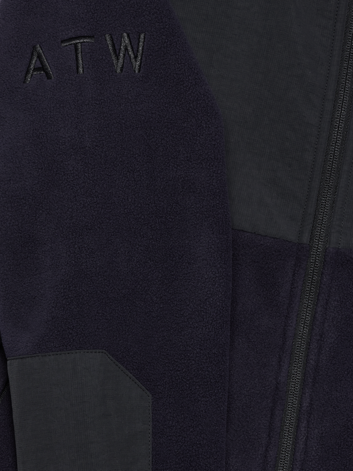 HALO BLOCKED ZIP FLEECE, DEEP WELL, packshot