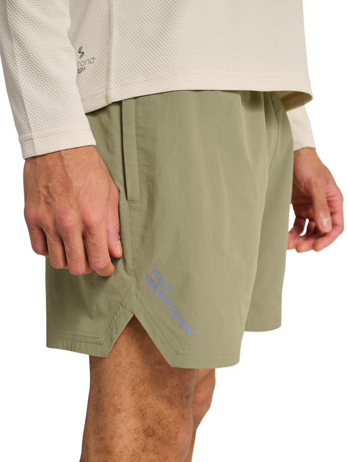 HALO SHORTS, MERMAID, model