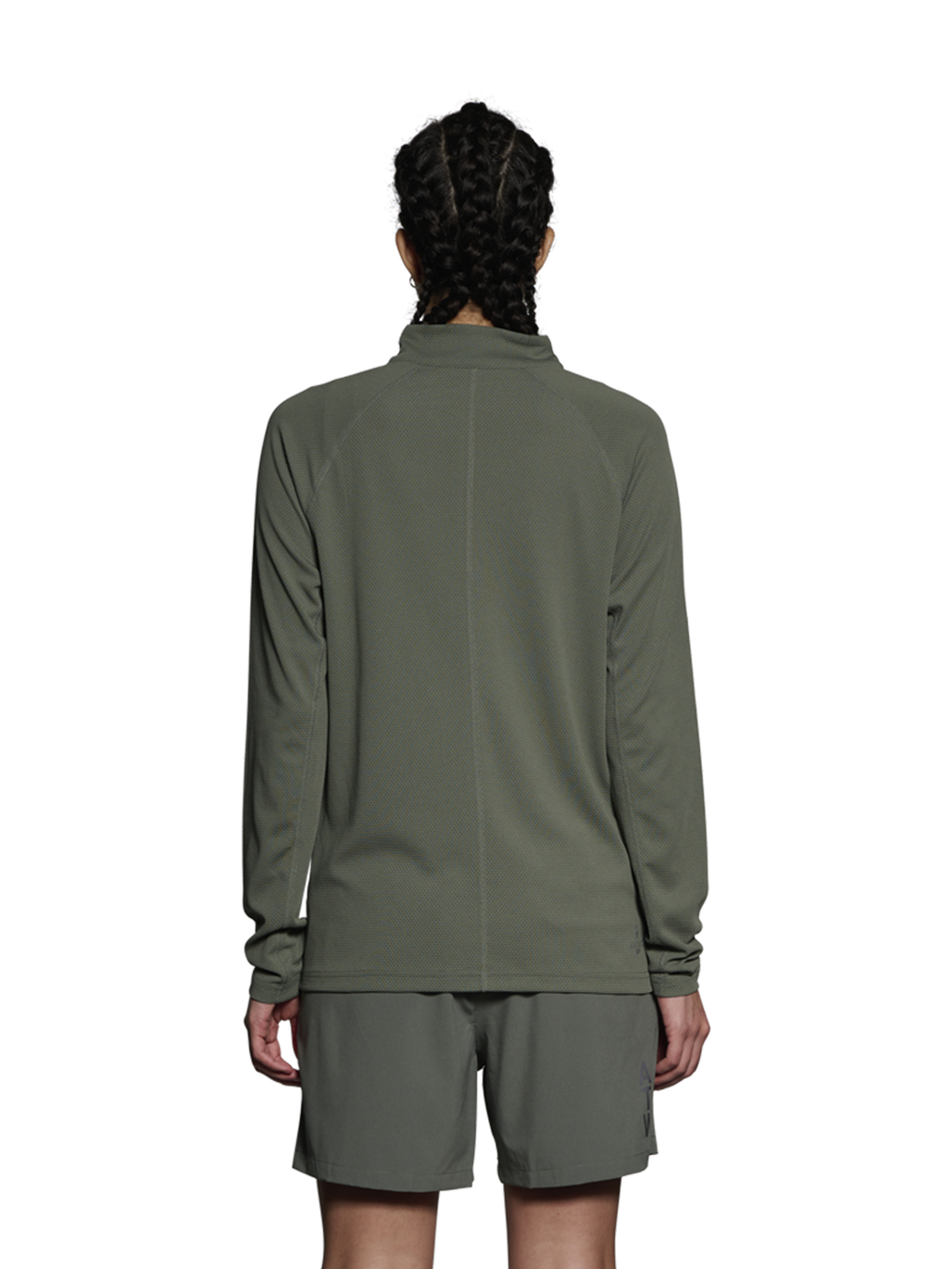 HALO SORONA HALF ZIP, AGAVE GREEN, model