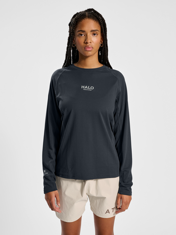 HALO SORONA TRAINING T-SHIRT L/S, EBONY, model