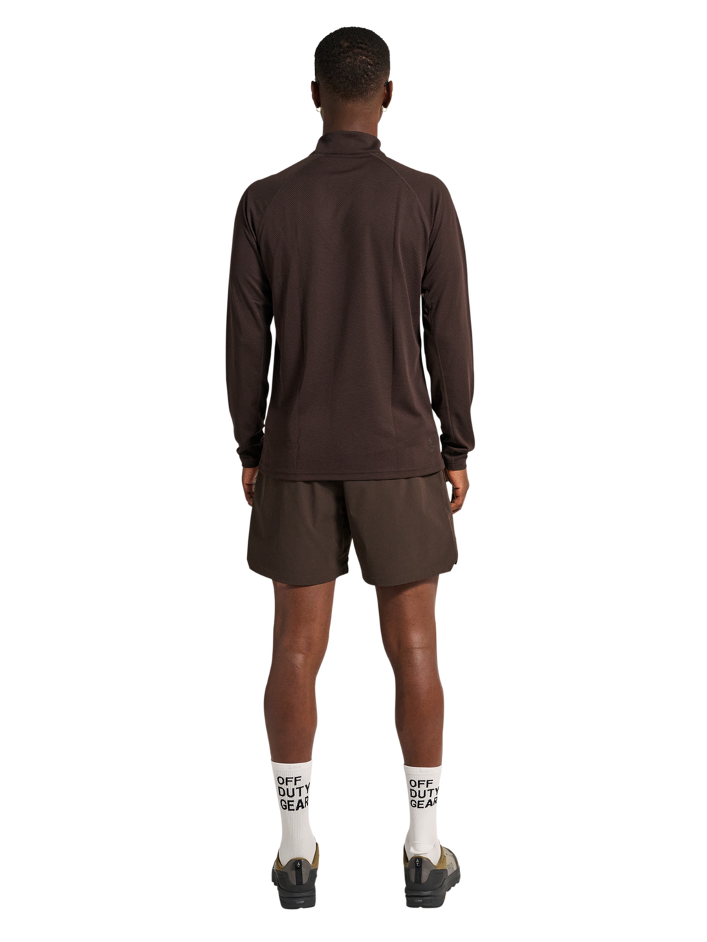 HALO SORONA HALF ZIP, CHOCOLATE TORTE, model