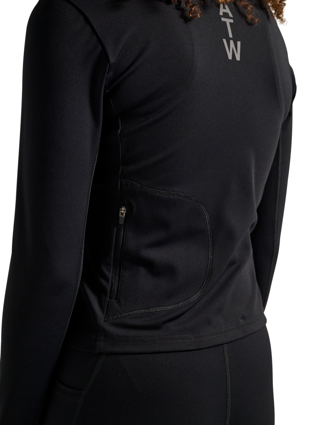 HALO WOMEN FULL ZIP 2.0, BLACK, model