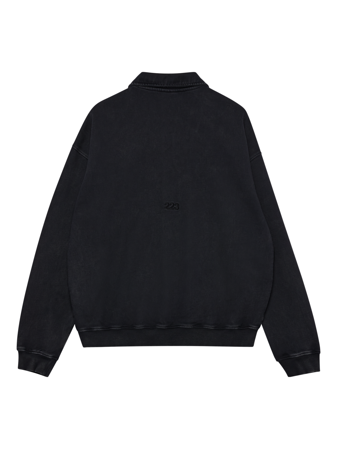 HALO BOXY POLO SWEAT, BLACK, packshot