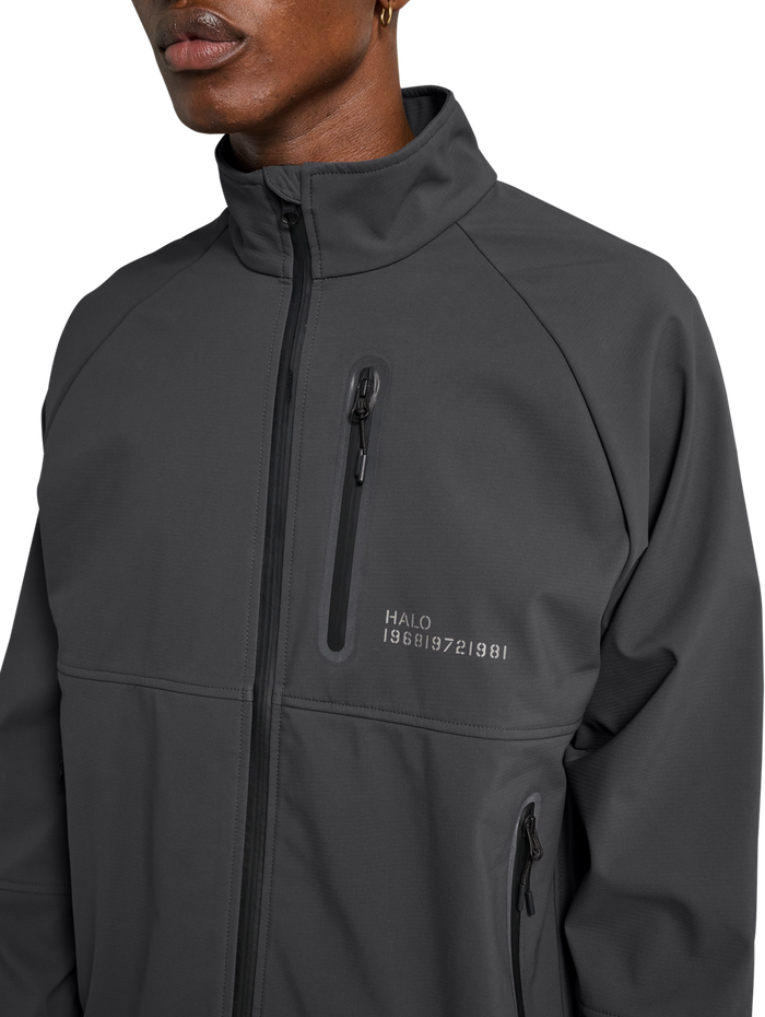 HALO ELITE SOFTSHELL JACKET, ASPHALT, model