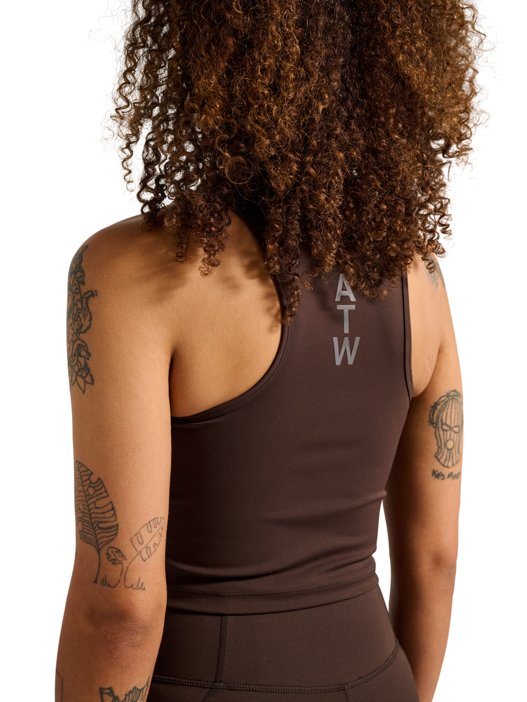 HALO WOMEN TRAINING TOP, CHOCOLATE TORTE, model
