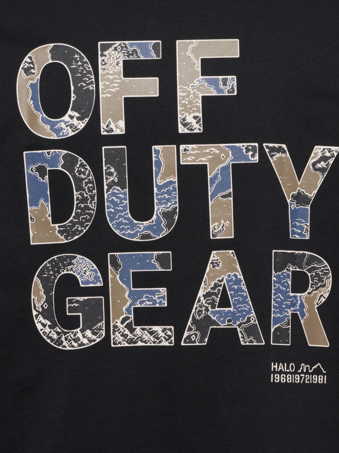 HALO GRAPHIC L/S T-SHIRT 01, BLACK, packshot