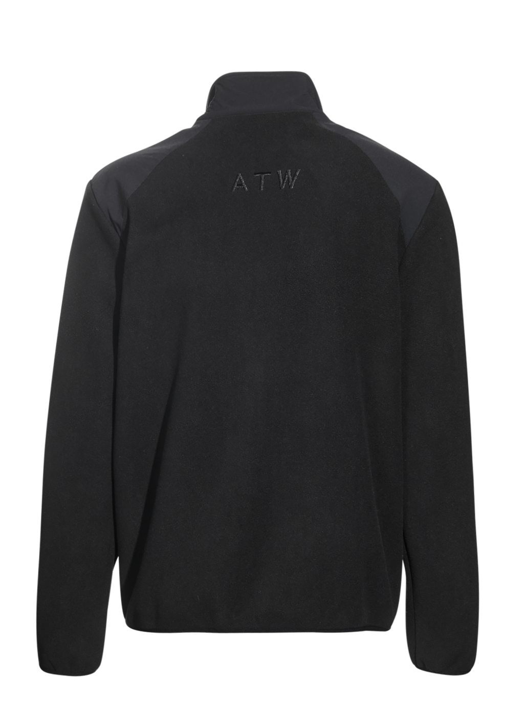 HALO PANELED FLEECE JACKET, BLACK, packshot