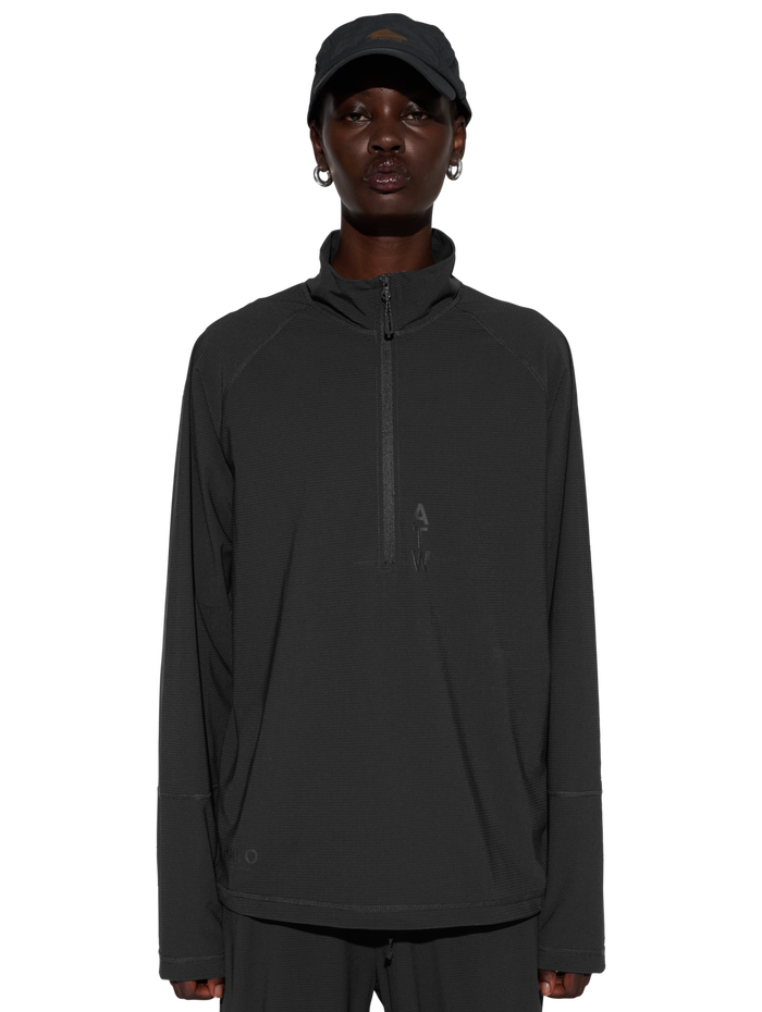 HALO AIRBORNE HALF ZIP, BLACK, model