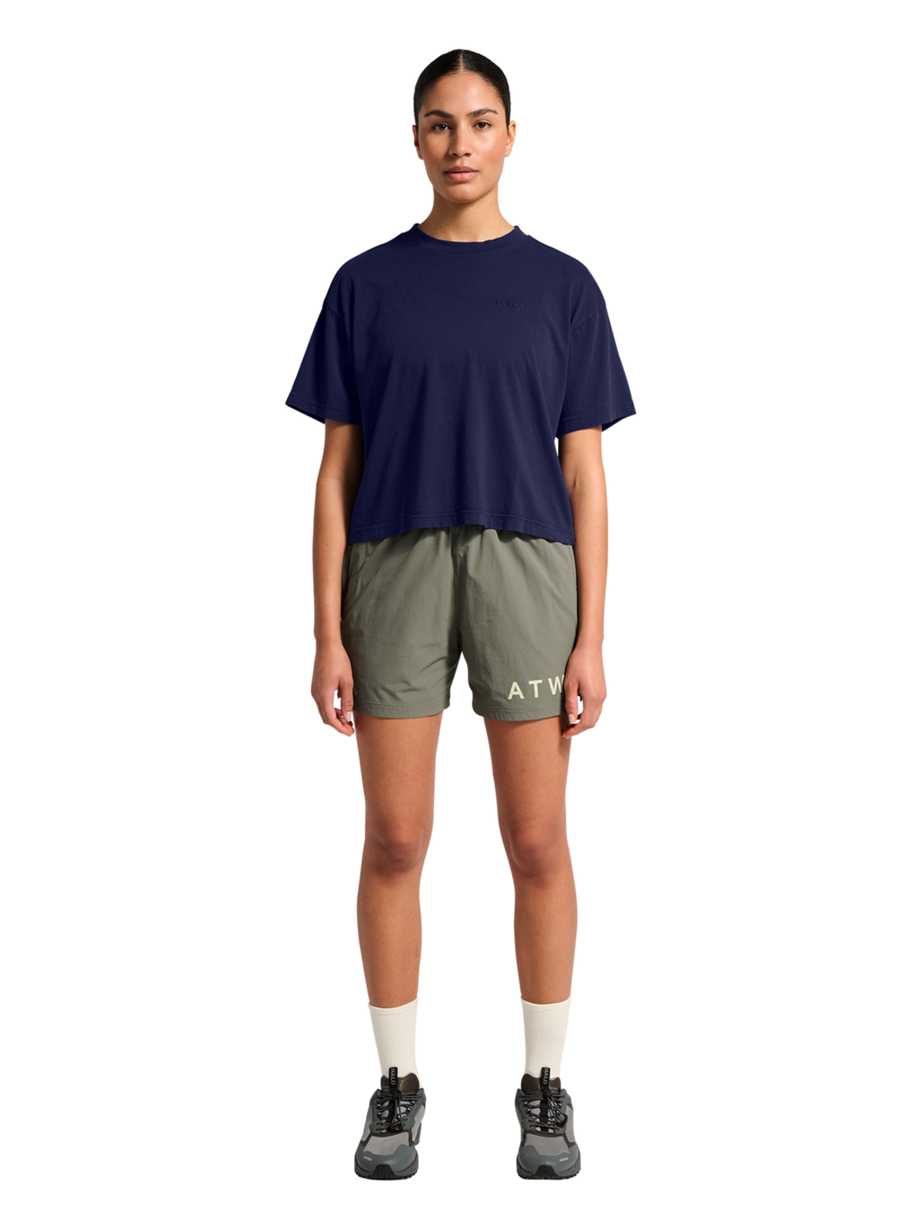 HALO WOMEN LOGO T-SHIRT 2.0, ASTRAL AURA, model