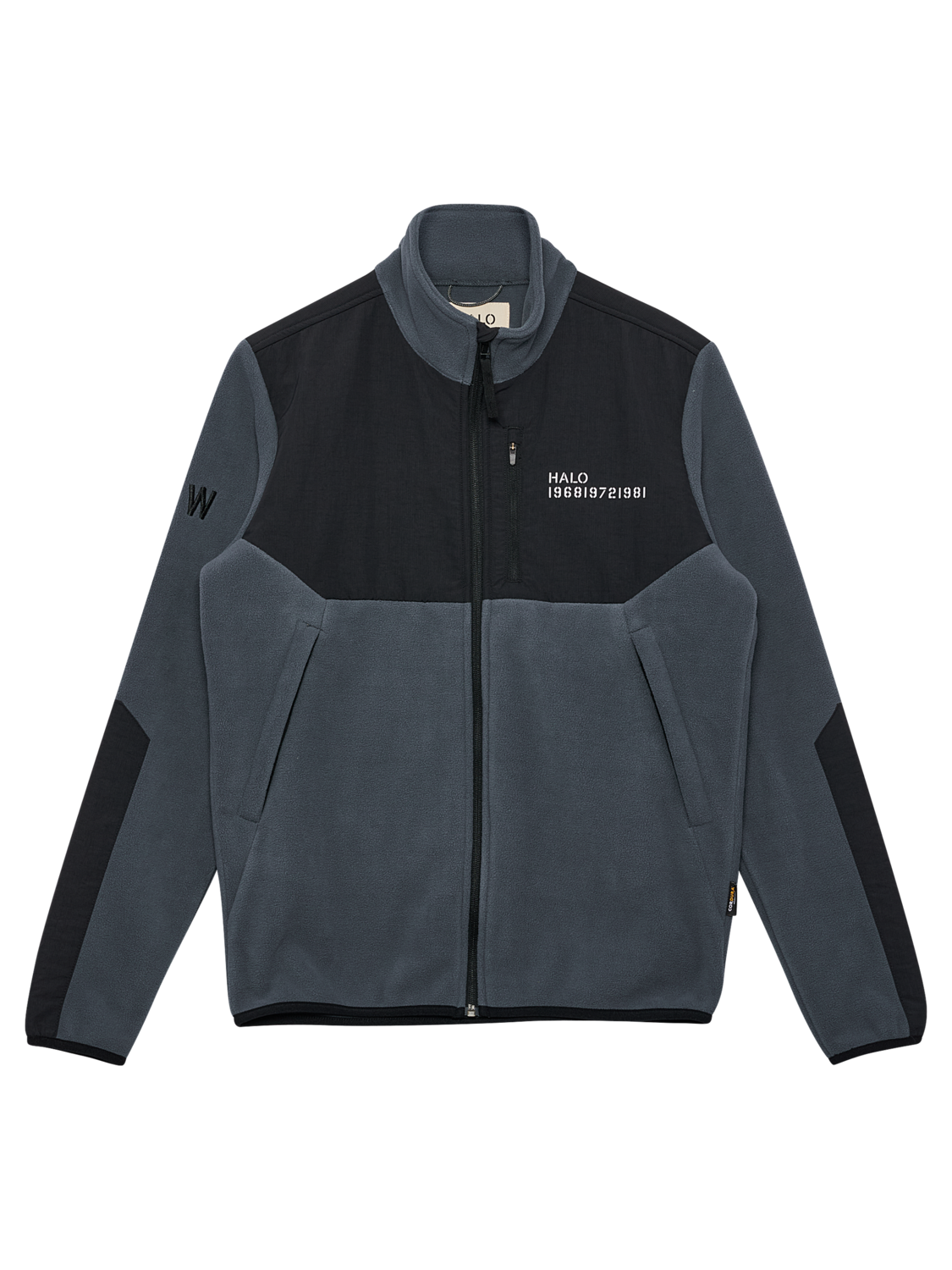 HALO BLOCKED ZIP FLEECE, TURBULENCE, packshot