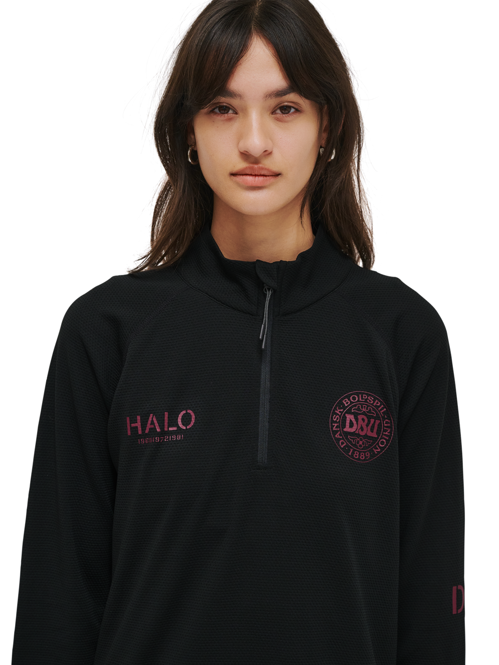 HALO DBU SORONA HALF ZIP, BLACK, model