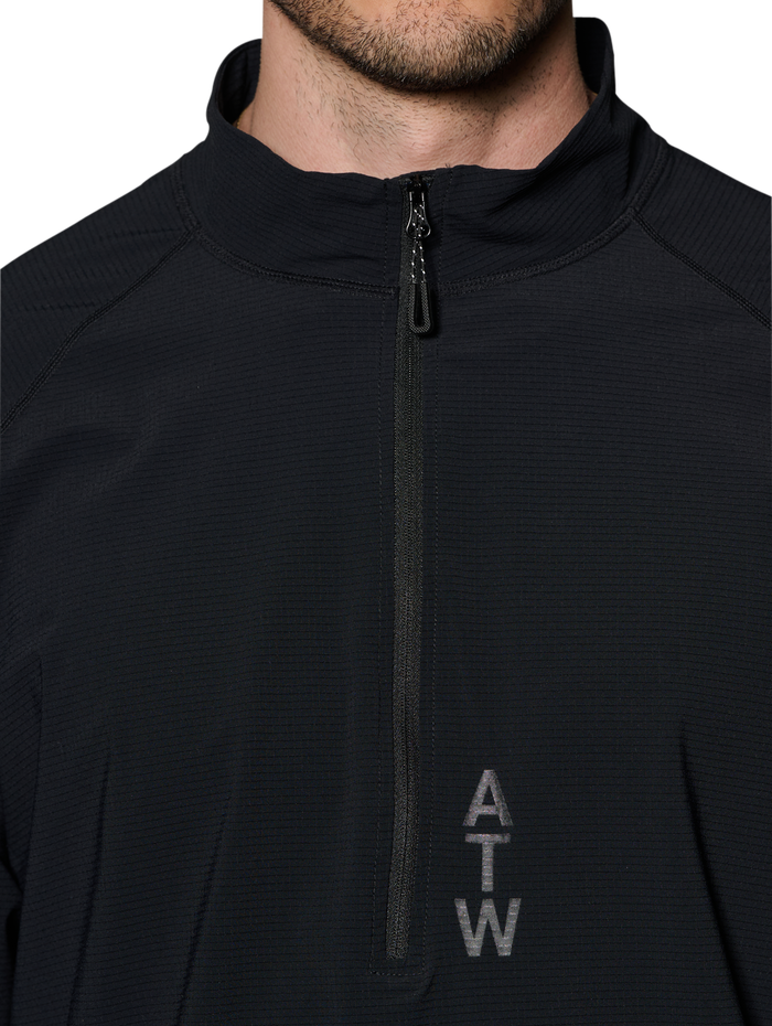 HALO AIRBORNE HALF ZIP, BLACK, model