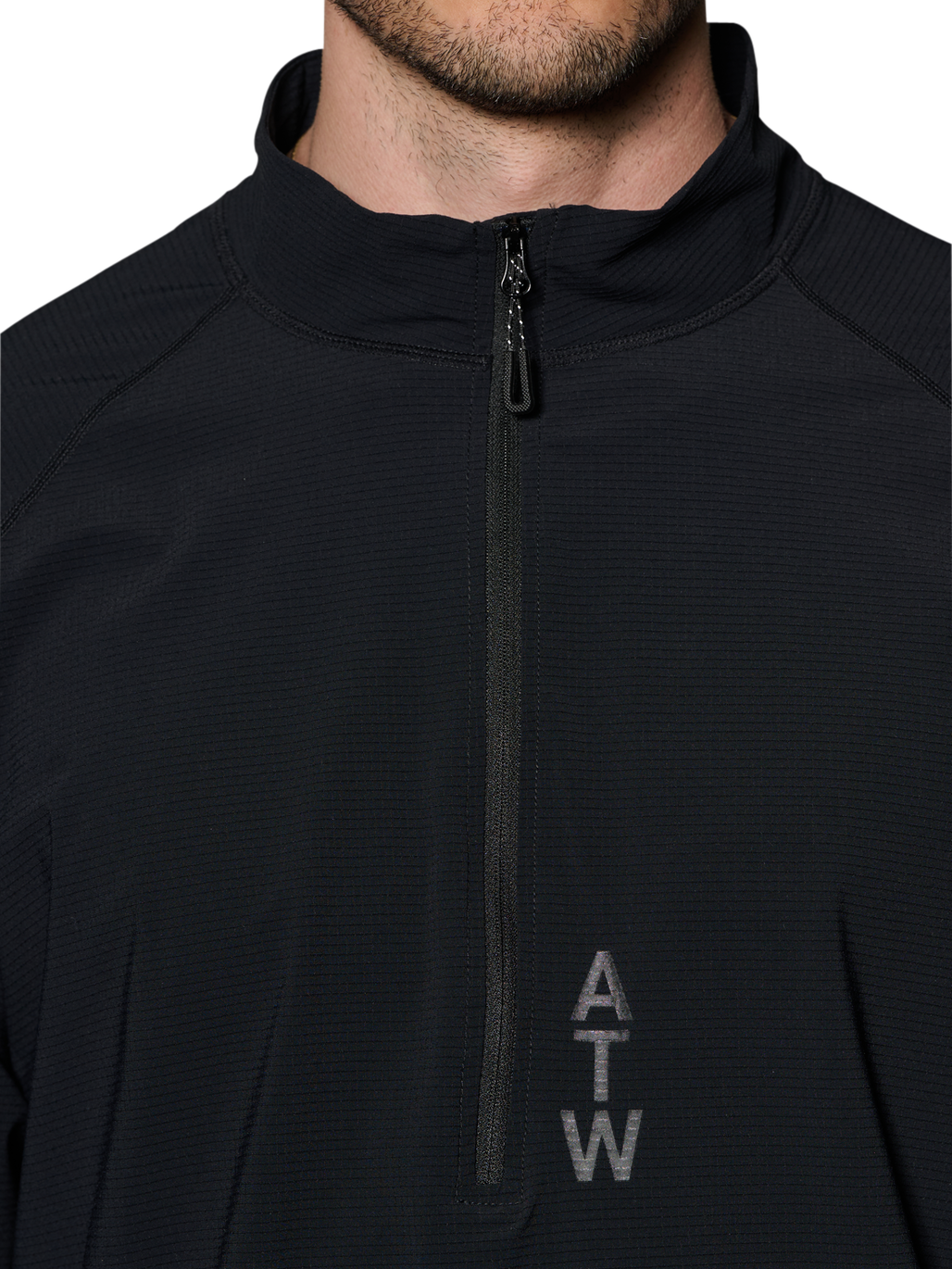 HALO AIRBORNE HALF ZIP, BLACK, model